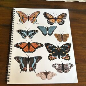 SPIRAL LINED NOTEBOOK with 3 stickers bundle NEW